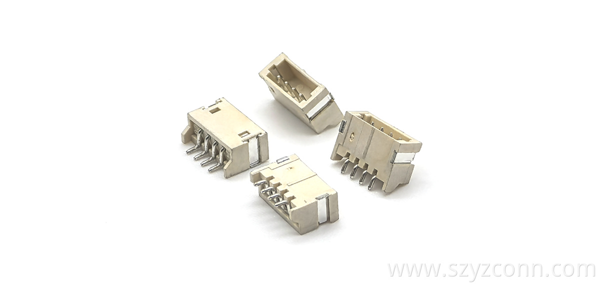 ZH1.5 Horizontal SMT Pin Socket Connector: WAFER ZH1.5 Right Angle Horizontal SMT 4P ZH1.5 Horizontal SMT Pin Socket Connector: WAFER ZH1.5 Right Angle Horizontal SMT 4P